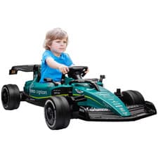 Image of AIYAPLAY 12V Electric Go Kart w/ Shock-Absorbing Wheels Remote