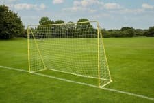 Image of Kids Kickmaster 10ft Premier Steel Goal Goalkeeper Nets Garden Football Soccer