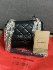 Image of Mario Valentino Ocarina Bag - Brand New With Tags - RRP £120 - Black & Gold