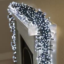 Image of 480 720 960 Cluster Lights Premier Warm White Rainbow Multicolour Vintage Gold