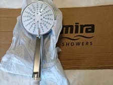 Image of MIRA Beat 4 Spray 11cm / 110mm Chrome Shower Head - SEE PICS - CHEAPEST ON EBAY 
