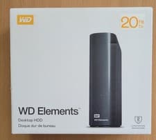 Image of WD Elements Desktop HDD Storage External USB Drive, 20TB