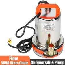Image of Electric Submersible Pump for Clean or Dirty Water - Flood Pool Garden Well Pond