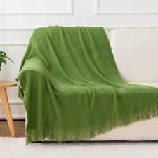 Image of New Luxury Christmas Plaid Throw Blanket for Bed Knit Throws Lightweight Blanket
