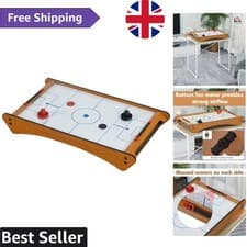 Image of Compact 2.5FT Air Hockey Table - Manual Scoreboard & Accessories Included!