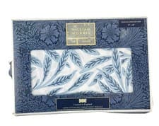 Image of 2Pc William Morris King Pillowcase Set Willow Cornflower 100% Cotton Percale NEW
