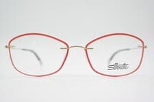 Image of Glasses Silhouette 500 JB TITAN Red Gold Oval Eyeglass Frame New