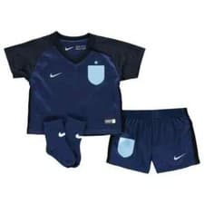 Image of Nike England Away Baby Kit 17-18 Navy Unisex Comfort Football Kit (Size 6-9Mnth)