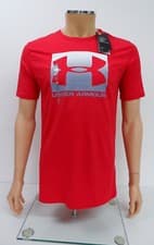 Image of Under Armour Mens T-Shirt Size S Small Red Short Sleeve Top BNWTS