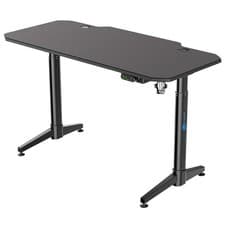 Image of XL Gaming Desk Adjustable Motorized With Headphone Stand
