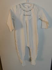 Image of Cute Mamas & Papas Sleepsuit. 6-9months. Smoke/Pet Free Home Organic Cotton