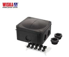 Image of 3 X Wiska 10061779 COMBI 607/5/S 110mm x 110mm x 66mm Outdoor Junction Box IP66