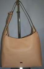 Image of MICHAEL KORS JUNIE MEDIUM HOBO BUTTERNUT LEATHER 30T8TX5H2L
