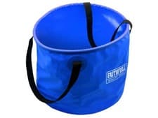 Image of Faithfull 12 Litre Collapsible Durable PVC Plumbing Water Bucket, FAI12LBUCKET