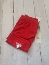 Image of Adidas kids shorts red 5-6 years Aeroready technology unisex