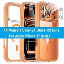 Image of iPhone 17 Pro Max Magnetic Clear MagSafe Case with 2 Screen & 2 Lens Protectors