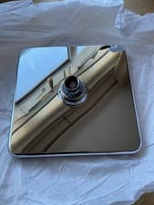 Image of Aqualisa square rainfall/drench shower head 200mm. chrome new boxed
