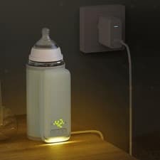 Image of Portable Bottle Warmer 6 Level Temperature Settings 18W Easy to Operate Baby