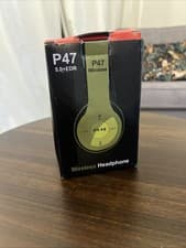 Image of P47 Wireless Bluetooth Headphones 5.0 + EDR Over-Ear – New (Damaged Box)