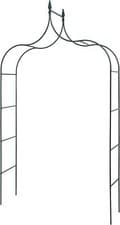 Image of 2.5m Garden Arch Black Metal Trellis Large Rose Climber Support Archway Decor