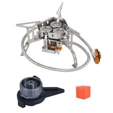 Image of 3 Heads Gas Stove Tourist Camping Burners 5800W Folding Backpacking Furnace