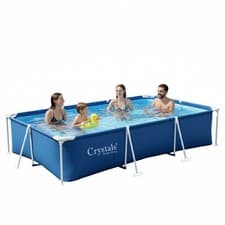 Image of 8.5/10/12 Feet Rectangular Large Round Frame Above Ground Swimming Pool