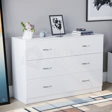 Image of Vida Designs Riano Chest of Drawers Bedside Drawers Bedroom Storage Cabinet