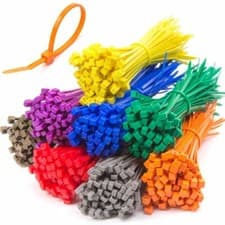Image of Nylon Plastic Cable Ties Zip Tie Wraps Coloured 100mm 200mm 300mm