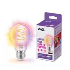 Image of WiZ A60 W27 Smart Wifi Filament Bulb Clear 40W Colour Changing App Control