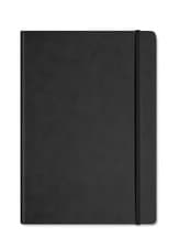 Image of Silvine Executive Soft Feel Notebook Ruled with Marker Ribbon 160pp 90gsm A4 Bla
