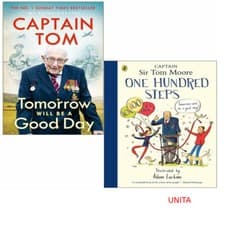 Image of Captain Tom Moore 2 Books Collection Set Tomorrow Will Be A Good Day,One Hundred