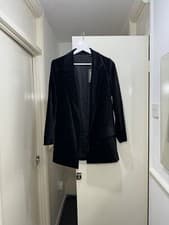 Image of Allsaints Brand New Aleida Velvet Blazer