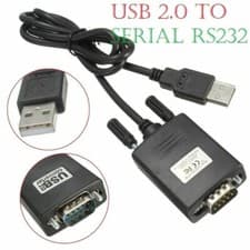 Image of USB 2.0 to Serial RS-232 RS232 DB9 9 Pin Adaptor Converter Cable Lead Wire A++