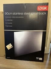 Image of LOGIK 90cm stainless steel splashback
