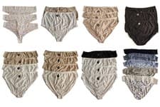 Image of M&S Knickers Pants Ladies Thong Tanga Brief Full 2, 3, 5 or 6 Pair Pack Size 26