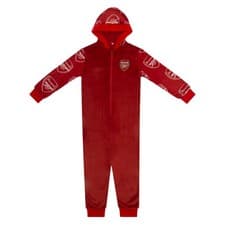 Image of Arsenal FC Boys Pyjamas All-In-One Loungewear Kids OFFICIAL Football Gift