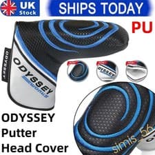 Image of Odyssey Golf Putter Head Covers Club Mallet Blade Protector Magnetic Sleeve UK