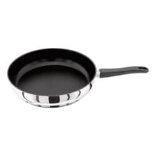 Image of JUDGE VISTA STAINLESS STEEL NON STICK 28CM DEEP SIDED FRYING PAN J225A