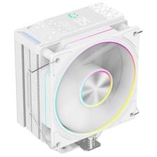 Image of PowerCool Typhoon CPU Cooler White ARGB LED Temperature Display For AMD / Intel