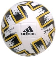 Image of Adidas Uniforia Club EM Training Ball Size 5 White Gold Football Love