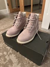 Image of Timberland Premium 6-inch Waterproof Boot Medium  Purple Nubuck Size 3.5