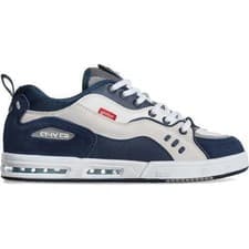 Image of Globe CT-4 Mens White Blue Skate Shoes Trainers Size UK 8-13