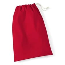 Image of Westford 100% Cotton Drawstring Stuff bag Laundry Shoes Xmas Sack Stocking WM115
