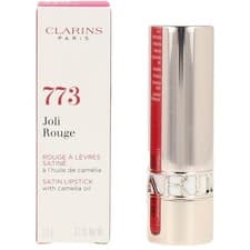 Image of Clarins 773 Pink Tulip Joli Rouge Satin Lipstick 3.5g NEW BOXED