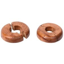 Image of Vitrex Real Wood Medium Oak Pipe Surrounds - Pack of 2 Excellent Quality 15mm