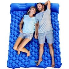 Image of Inflatable Mat Camping Sleeping Self Inflating Mattress Bed Air Pillow Hiking UK