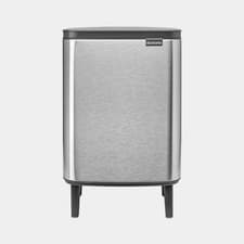 Image of NEW Brabantia Bo Waste Bin Hi Matt Steel Fingerprint Proof 12L