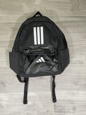 Image of Adidas Classic 3-Stripes Backpack – Black/White – 27.5L