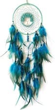 Image of Donko Blue Dream Catcher Wall Decor Crystal Tree of Life Dream Catchers Handmad