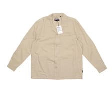 Image of Barbour L116207 Mens Mist Melonby Long Sleeve Button Front Overshirt Size L